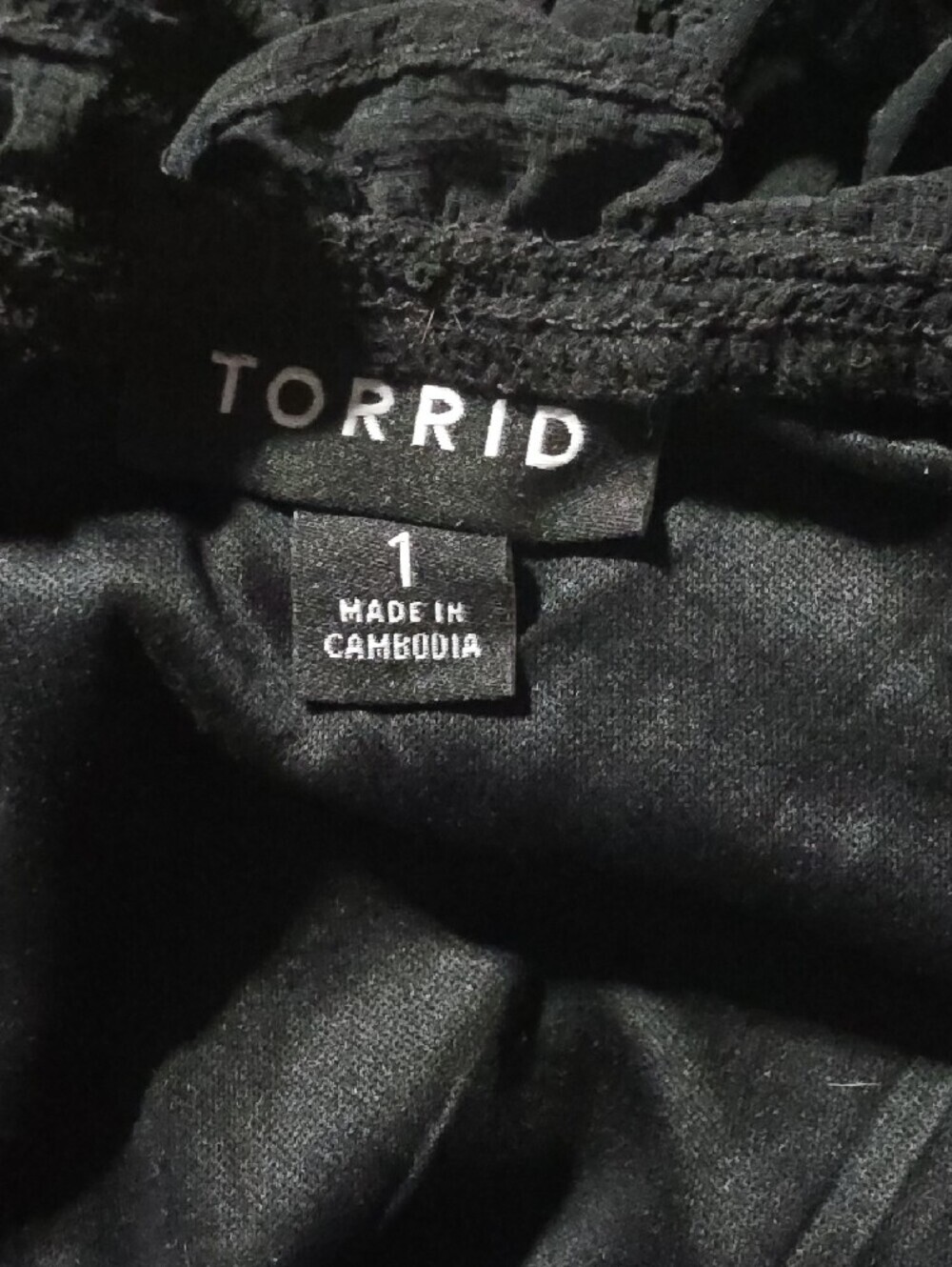 Torrid Black V‑Neck Ruffle Mini Dress NWOT Size 1 image 5